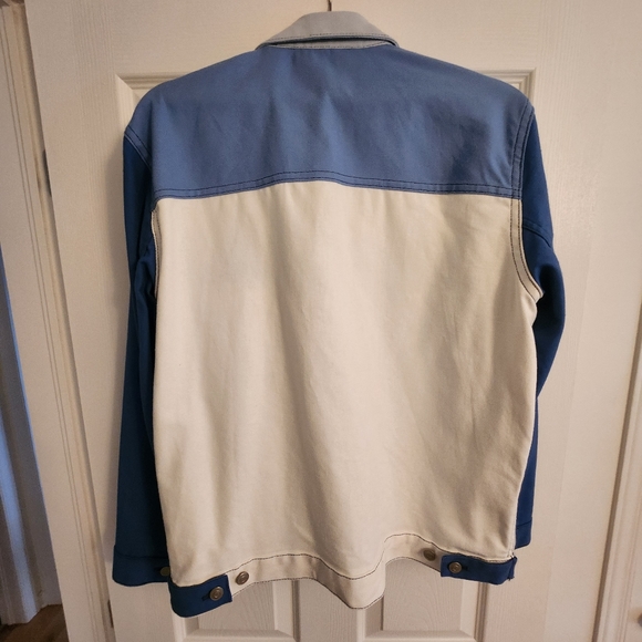NWOT Men's blue and white jacket by Zara - Picture 2 of 3